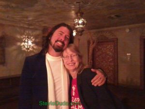 Stevie with Dave Grohl of the Foo Fighters, April 2013